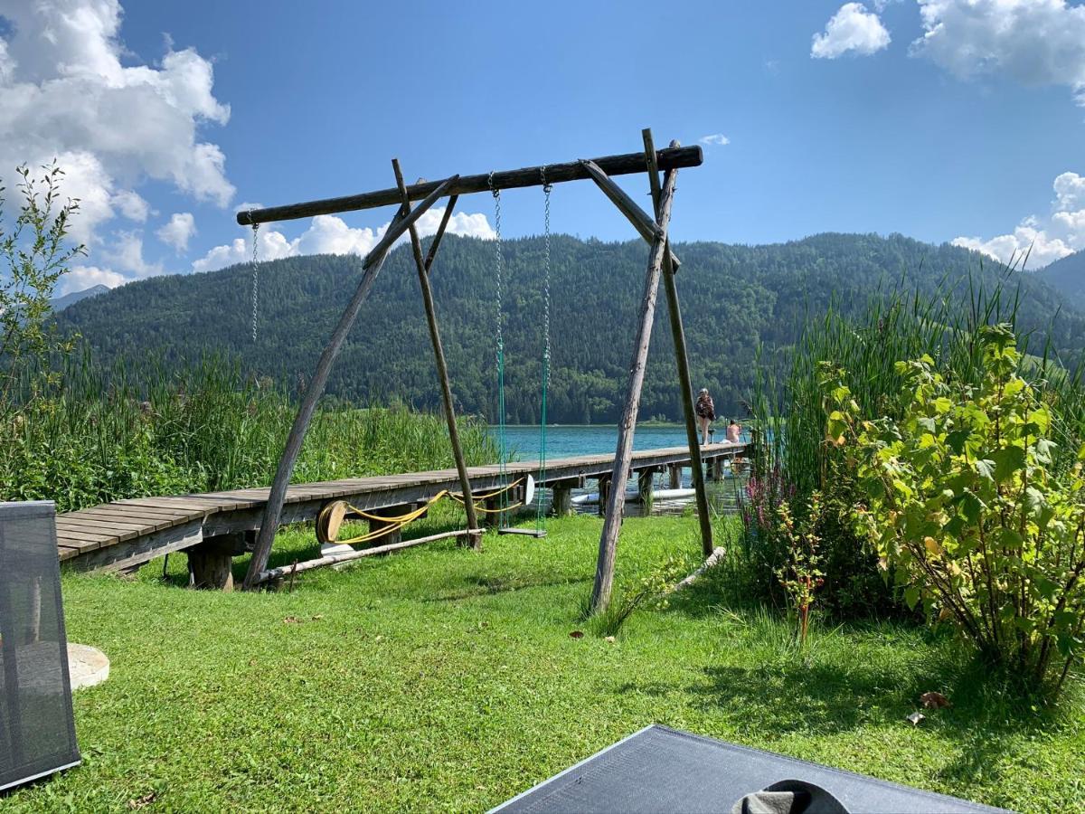 Haus Waldblick Apartment Weissensee Bagian luar foto