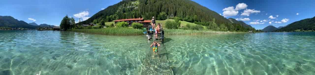 Haus Waldblick Apartment Weissensee Bagian luar foto
